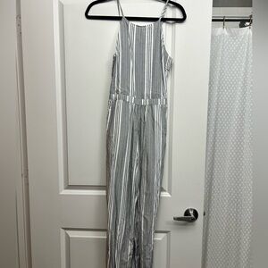 Blue and white striped jumpsuit from Hollister